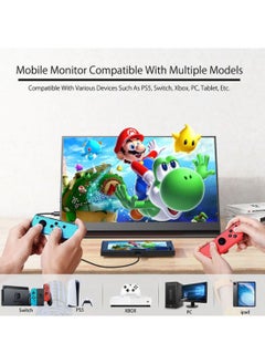 besrey  2K Portable Monitor, 14" Ultra Slim Portable Laptop Monitor 2160 * 1600 QHD External Display with Dual Speakers HDR FreeSync Second Screen for Laptop PC Phone Game Console  - Image 4