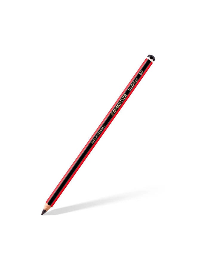 STAEDTLER Tradition 6B Pencil Red 