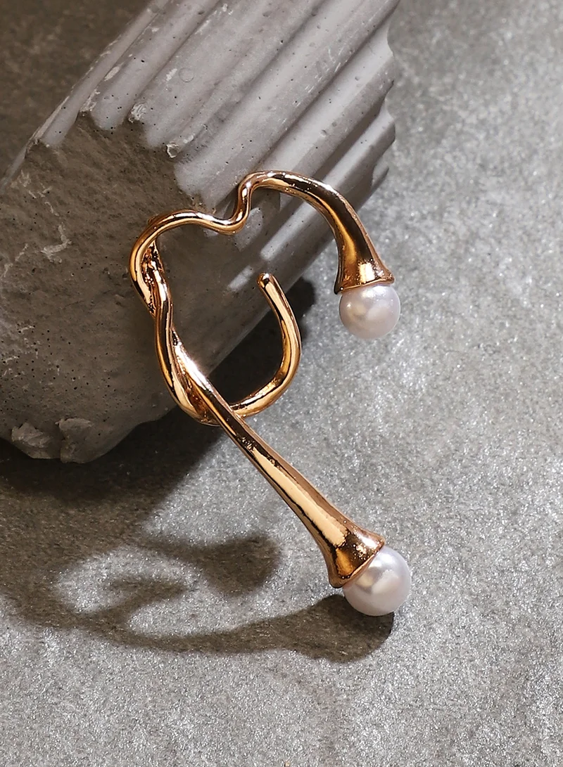 سوهي حلق مجوهرات كف اصطناعي متشابك