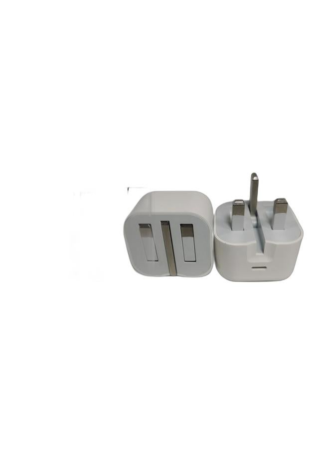 إكسمي شاحن آيفون سريع 60 واط | شاحن حائط USB-C مع كابل C to C متوافق مع آيفون 14/14 برو/14 برو ماكس/13/12/SE2020/11/XR/XS Max/X وآيباد - Image 1