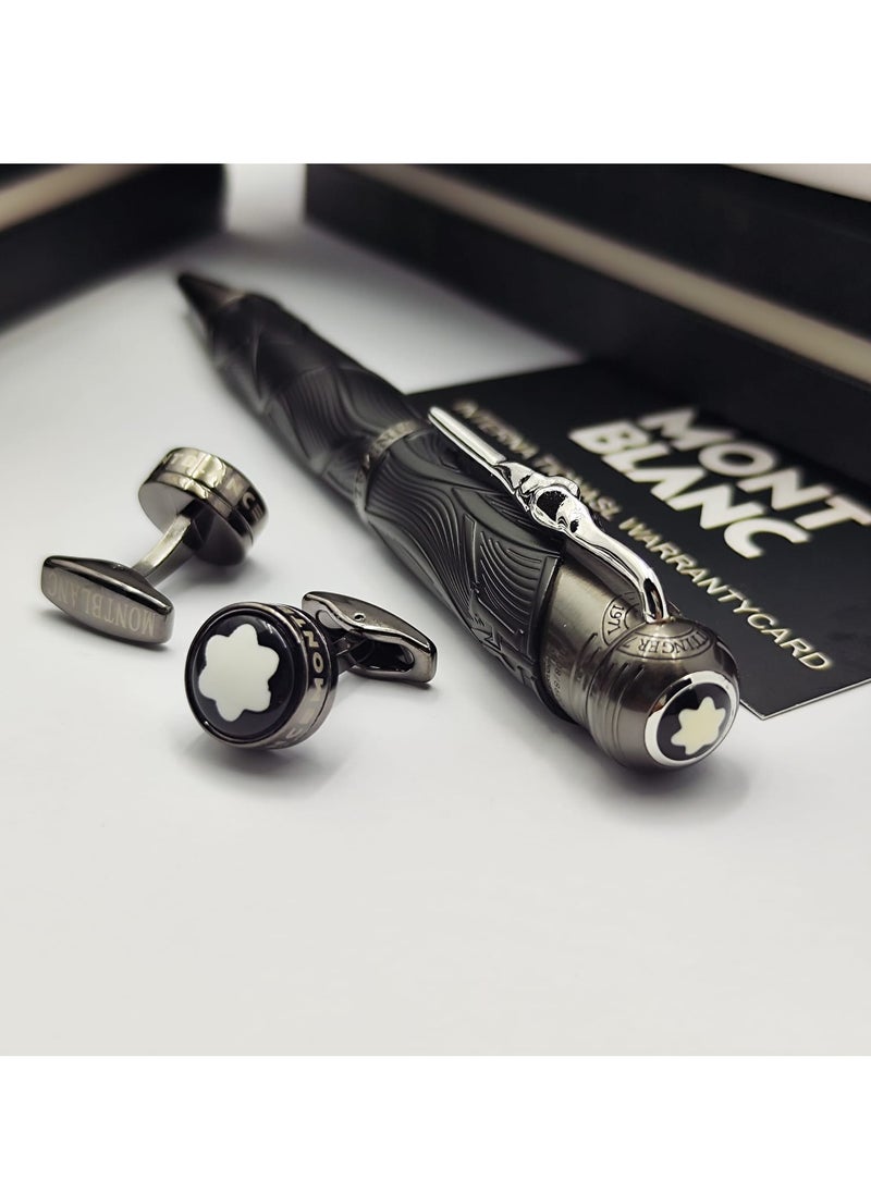 Mont Blanc Mont Blanc pen and cufflink  Estelle Estelle  New latest version  Mont Blanc   💎 ⚡️First class 