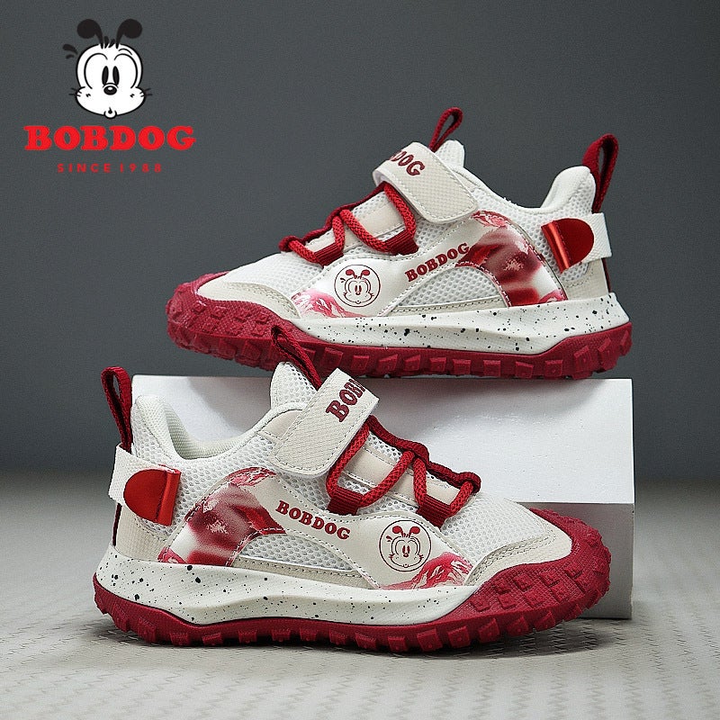 Babu Bean Children'S Shoes Boys And Girls Breathable Mesh Shoes Children'S Sneaker And Student Shoes Boys Baotou Anti-Kick Casual Shoes - Image 2