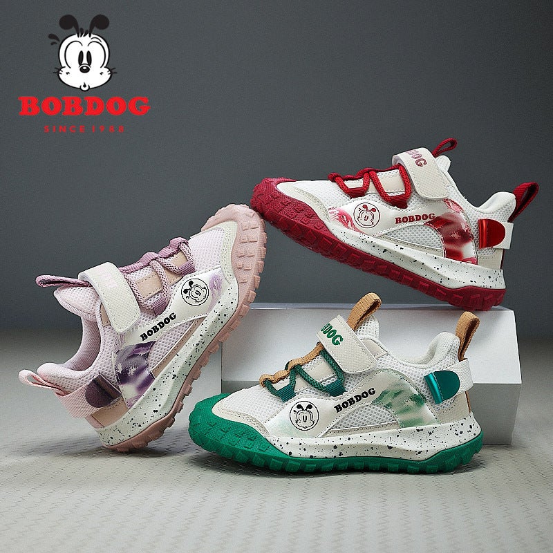 Babu Bean Children'S Shoes Boys And Girls Breathable Mesh Shoes Children'S Sneaker And Student Shoes Boys Baotou Anti-Kick Casual Shoes - Image 4