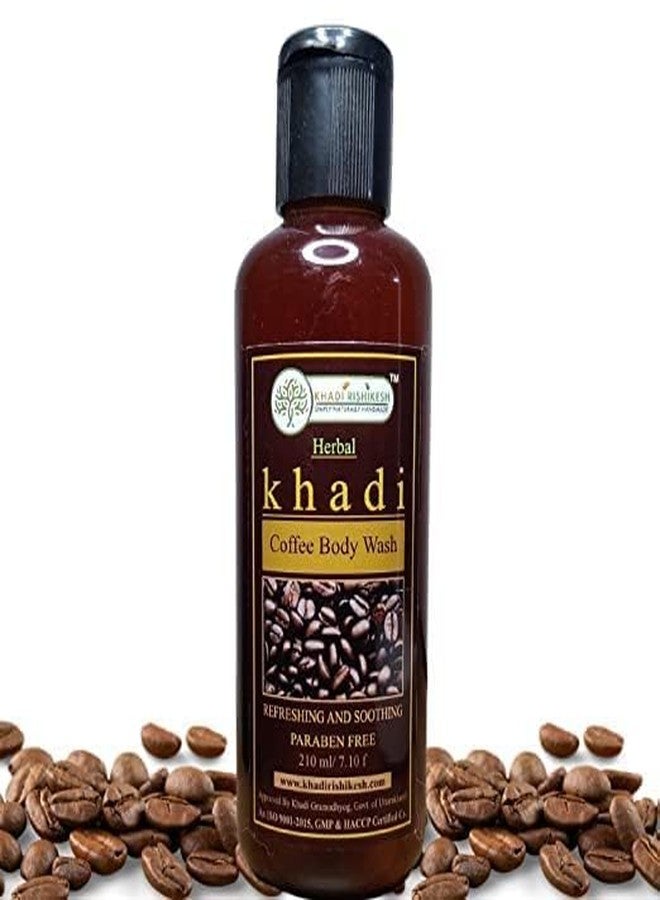 خادي ريشيخش غسول الجسم برائحة قهوة خادي ريشيكيش، منعش للجسم والعقل، يزيل التصبغات وخلايا الجلد الميتة، ويمنح بشرة أكثر إشراقًا ونضارة. خالٍ من البارابين. مناسب للجنسين. ٢١٠ مل - Image 1