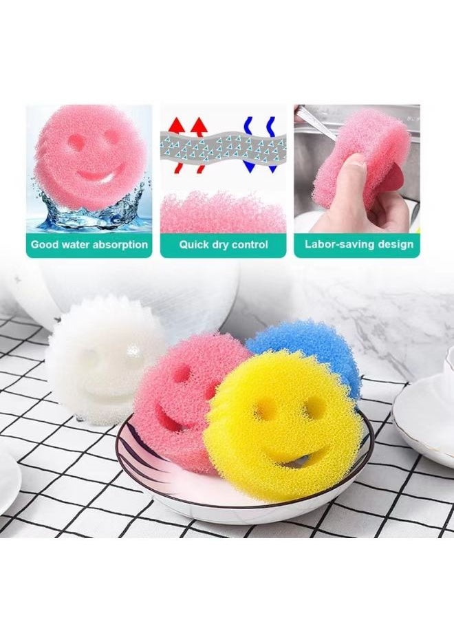 HaHaHai - Sponge Set Scratch Free Sponges for Dishes and Home（8 pcs ）, Odor Resistant, Soft in Warm Water, Firm in Cold, Deep Cleaning, replacing scratch resistant cloths, used for sinks, bathrooms, and showers - Image 1