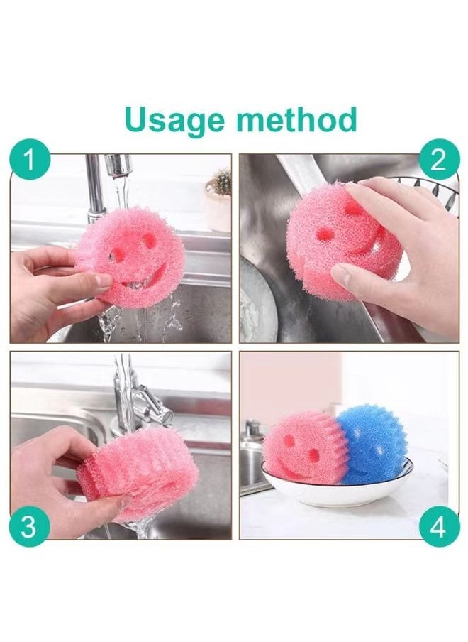 HaHaHai - Sponge Set Scratch Free Sponges for Dishes and Home（8 pcs ）, Odor Resistant, Soft in Warm Water, Firm in Cold, Deep Cleaning, replacing scratch resistant cloths, used for sinks, bathrooms, and showers - Image 1