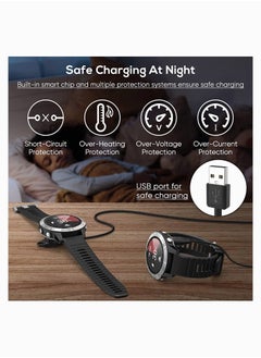 واي آند دي كابل شحن لساعة Garmin مع موصلات شاحن 2X إلى محول Type C ، سلك USB 3.3ft لـ Fenix ​​7 / 7S 7X 6 6S 6X Baro 5S Plus 5/5 5X غريزة 2 2S Vivoactive 4 4S 3 إلخ  - Image 4