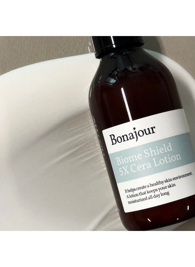 بوناجور BONAJOUR] لوشن Biome Shield 5X Cera، 5 طبقات من السيراميد للعناية بالترطيب والترطيب، 5.27 أونصة سائلة  - Image 4