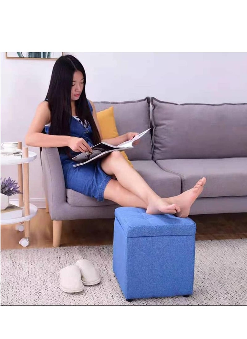 Generic - FFD Ottoman Storage Footrest Stool Multi functional Storage Box Bench Ottoman - Image 1