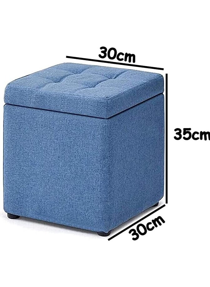 Generic - FFD Ottoman Storage Footrest Stool Multi functional Storage Box Bench Ottoman - Image 1
