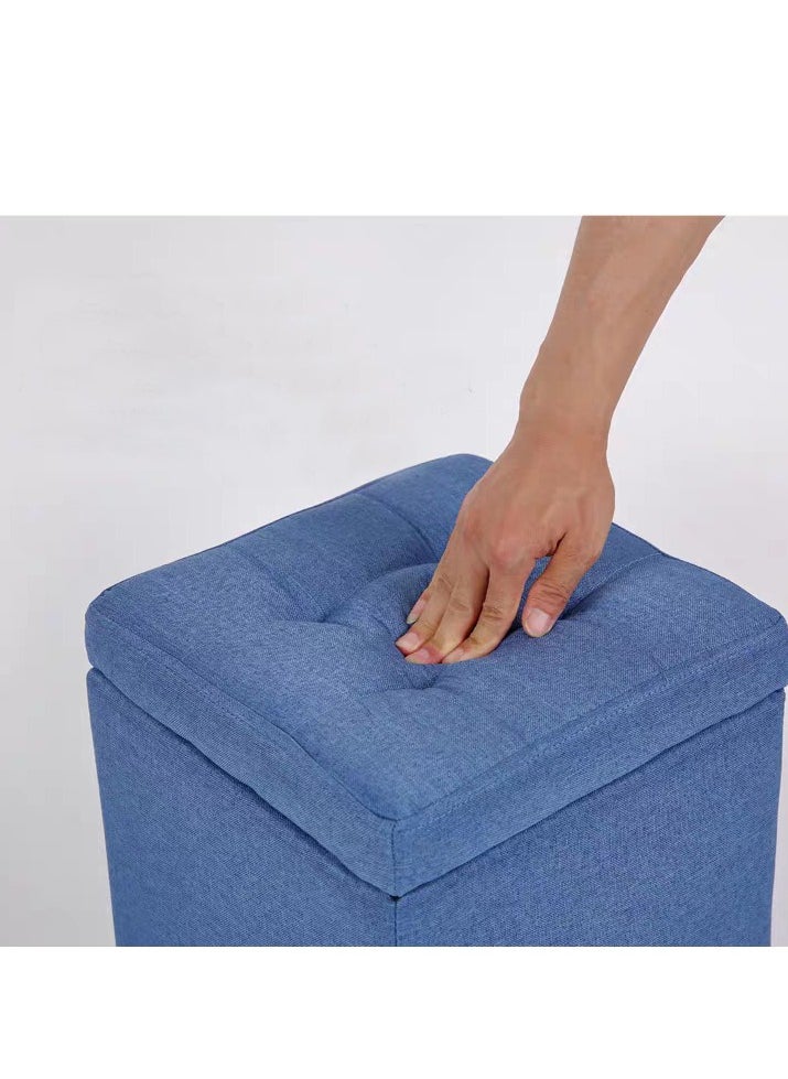 Generic - FFD Ottoman Storage Footrest Stool Multi functional Storage Box Bench Ottoman - Image 1