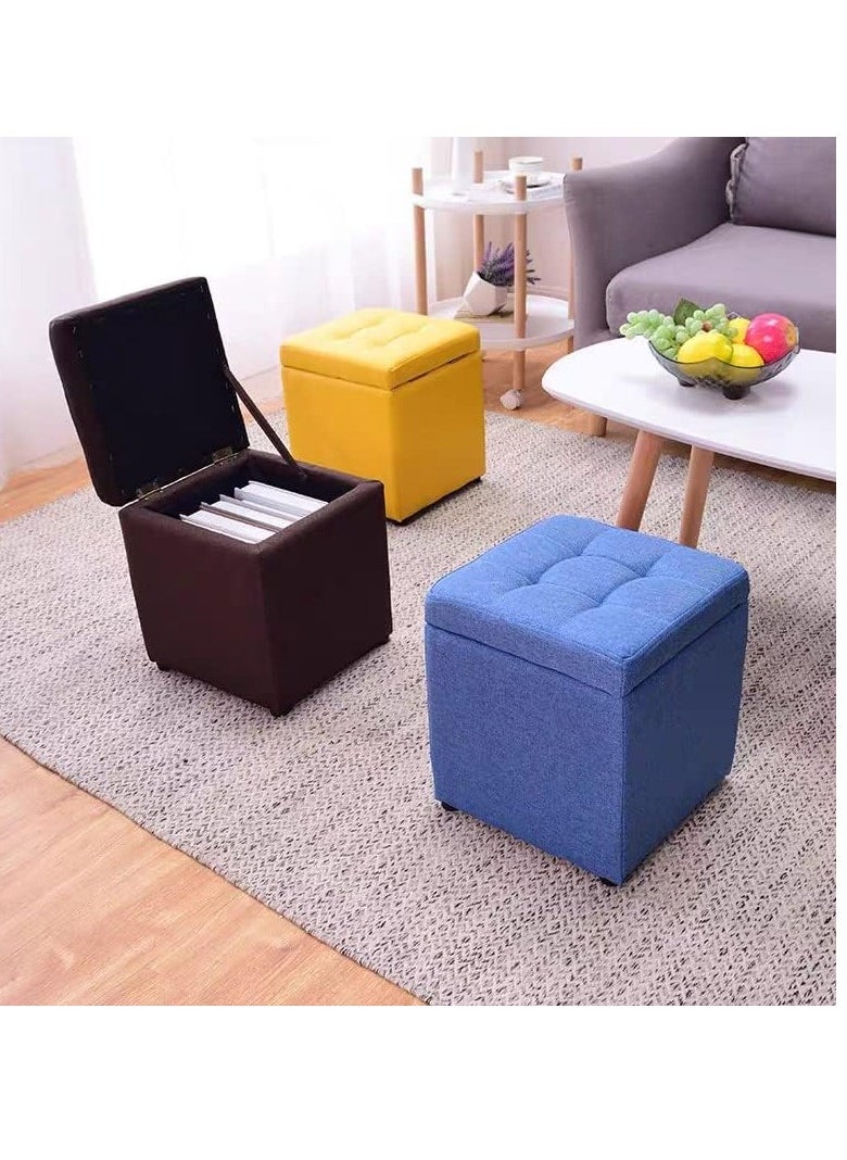 Generic - FFD Ottoman Storage Footrest Stool Multi functional Storage Box Bench Ottoman - Image 1