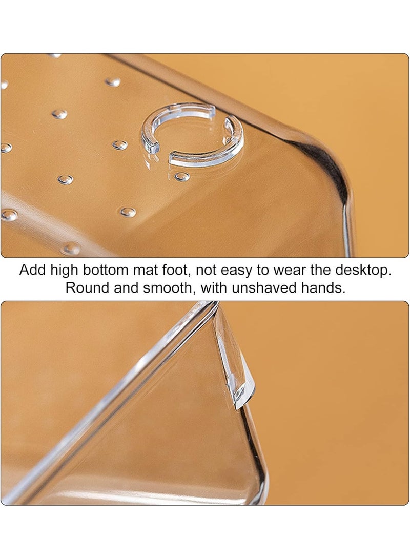 16PCS Clear Drawer Organizers, Drawer Organizer Box Set , 5-Size Desk Drawer Organizer Trays Storage Tray for Makeup Jewelries in Bedroom Dresser Office Kitchen - Image 4