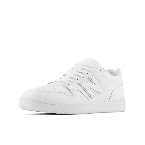 New Balance Unisex-Adult BB480 V1 Sneaker, White/White/White, 7 - Image 5