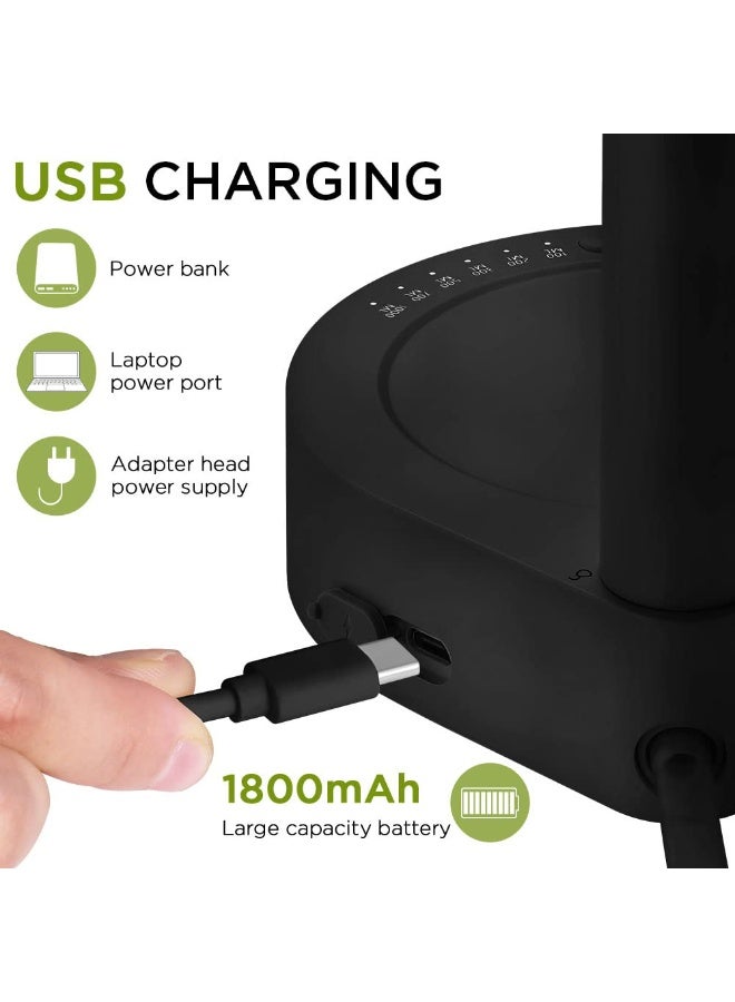 Desktop Water Bottle Dispenser, Portable Electric Water Bottle Pump Countertop for 5-19L Water Bottles, USB Charging Automatic Water Jug Dispenser for Bedside, Home, Office, Outdoor - Image 4