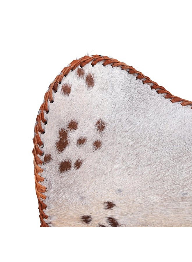 cuero Handmade Leather Butterfly Chair Living Room - Side Hand Stich Leather Chair Butterfly Brown White Chair - Image 4