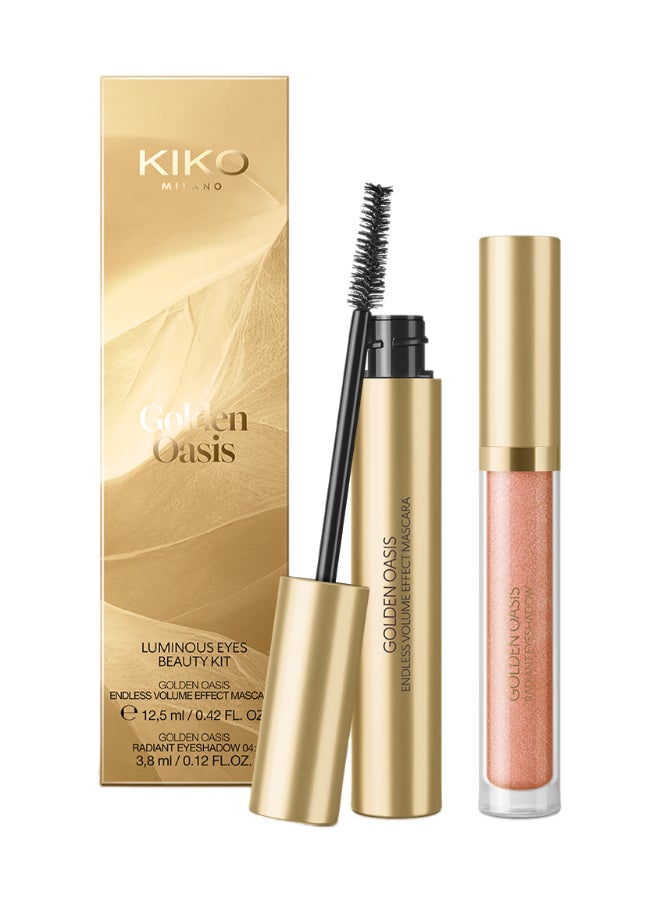 KIKO MILANO Golden Oasis Luminous Eyes Beauty Kit 01  - Image 1