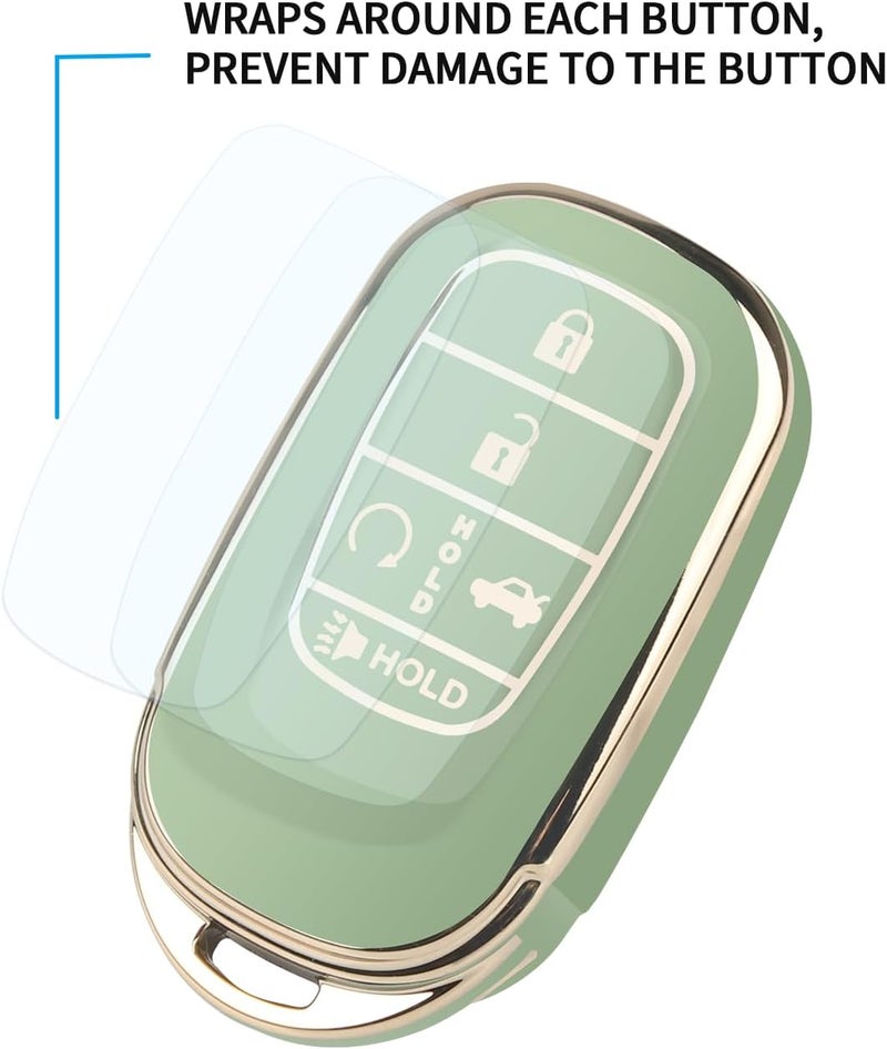 QBUC for Honda Key fob Cover with Keychain,Compatible with 2022 2023 2024 2025 Honda Accord Civic HRV CRV Pilot - Image 4