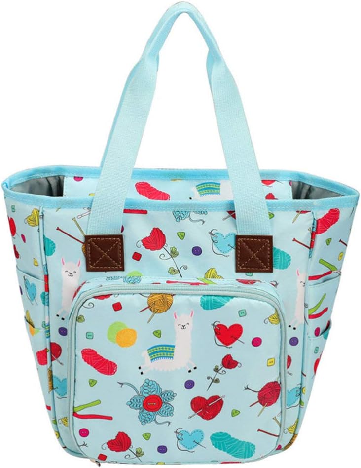 كلاراكو حقيبة تخزين خيوط الحياكة من كلاركو، مشروع الخياطة والتطريز، حقيبة يد، خطافات الكروشيه، إبر الحياكة ومنظم الملحقات - Image 1