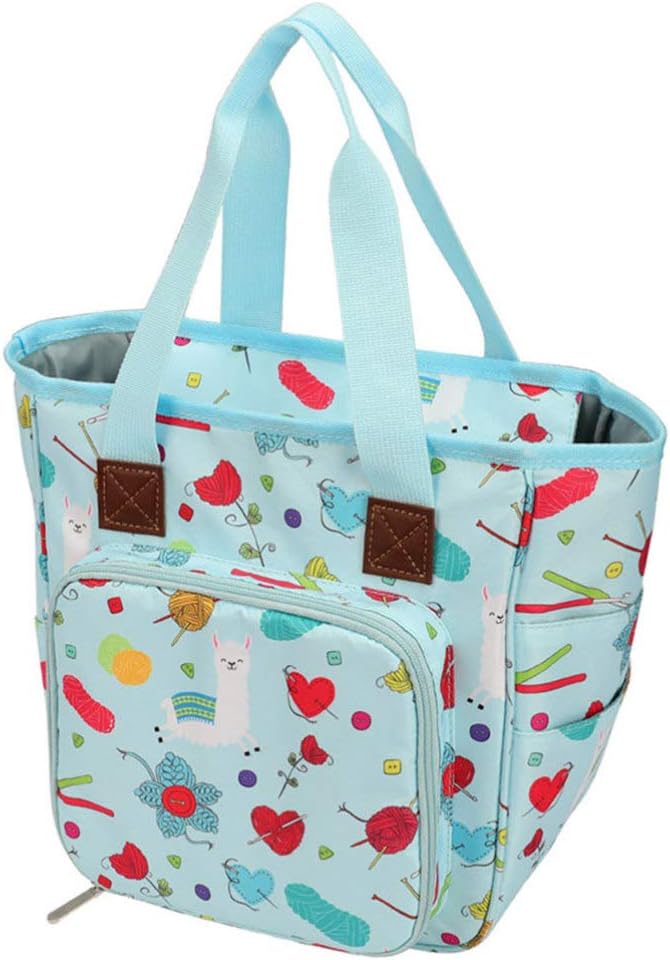 كلاراكو حقيبة تخزين خيوط الحياكة من كلاركو، مشروع الخياطة والتطريز، حقيبة يد، خطافات الكروشيه، إبر الحياكة ومنظم الملحقات - Image 2