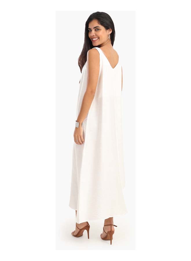 Chic V-Neck Midi Dress