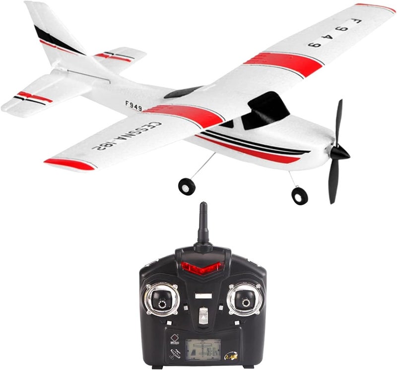 klarako RC Airplane F949 Cessna 182 Model 2.4G 3 Airplane Glider Aircraft, Best Gift for Kids and RC Plane Lovers - Image 1