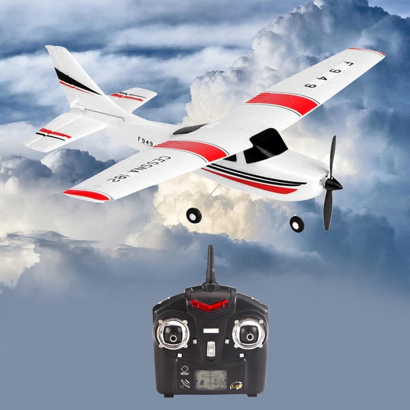 klarako RC Airplane F949 Cessna 182 Model 2.4G 3 Airplane Glider Aircraft, Best Gift for Kids and RC Plane Lovers - Image 4
