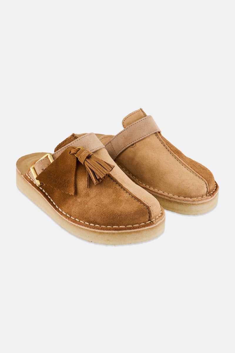 clarks Women Standard Trek Slip On Mules, Light Tan  - Image 1