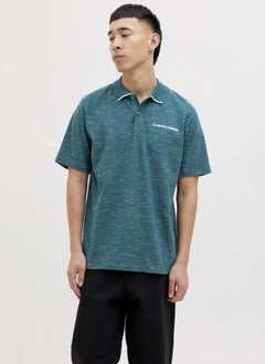 JACK & JONES Jcologan Inject Short Sleeve Polo Shirt  - Image 1