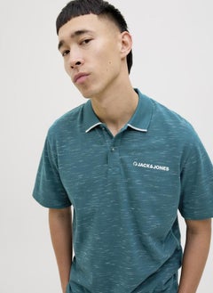 JACK & JONES Jcologan Inject Short Sleeve Polo Shirt  - Image 3