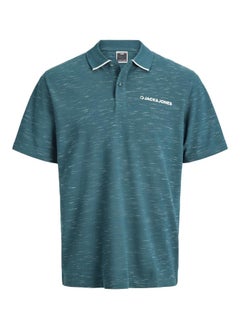 JACK & JONES Jcologan Inject Short Sleeve Polo Shirt  - Image 5