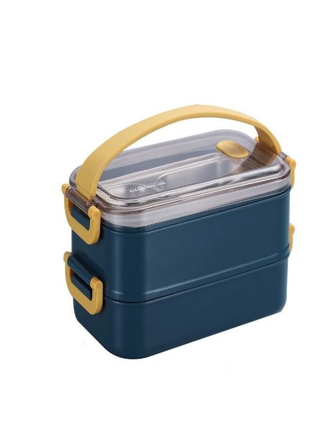 fashionhome Portable 1-2 Layer  Stainless Steel Leakproof Food Storage Container Bento Lunch Box For Kids And Adults  - Image 1