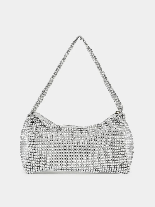 Styli Styli Embellished Ribbon Shoulder Bag