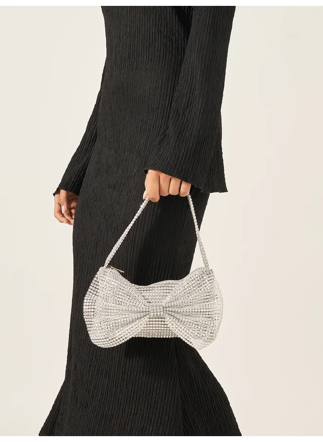 Styli Styli Embellished Ribbon Shoulder Bag