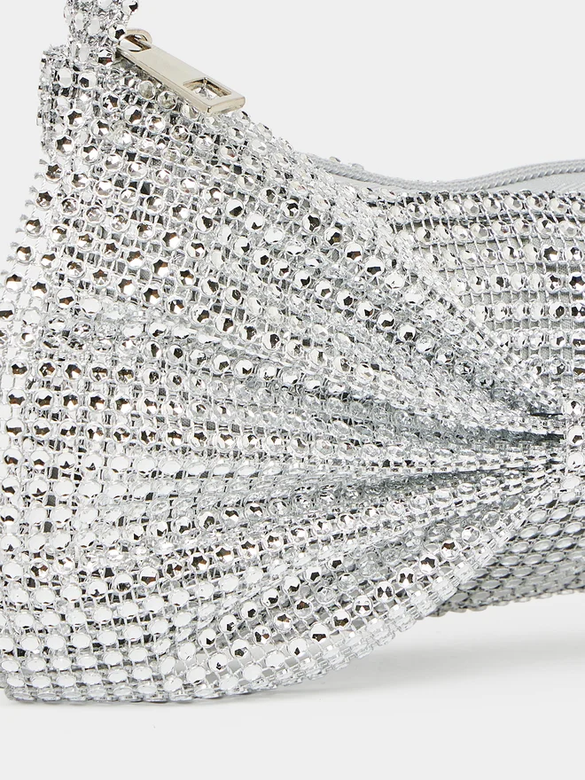 Styli Styli Embellished Ribbon Shoulder Bag