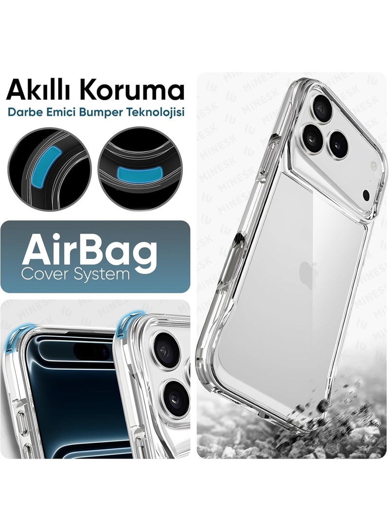 Gear4 Crystal Palace Compatible with for iPhone 17 Pro Max 6.9-Inch Case, Advanced Impact Protection with Technology, Anti-Yellowing, Phone Cover – Transparent - Image 4