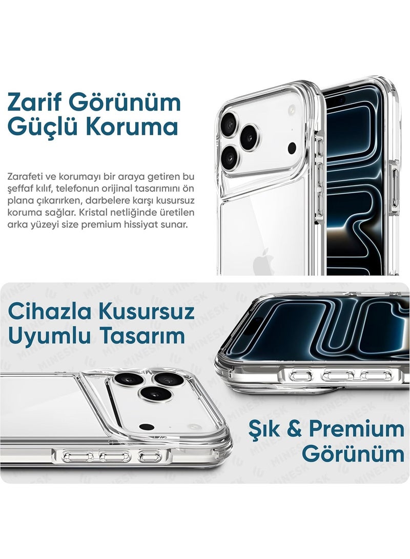 Gear4 Crystal Palace Compatible with for iPhone 17 Pro Max 6.9-Inch Case, Advanced Impact Protection with Technology, Anti-Yellowing, Phone Cover – Transparent - Image 5