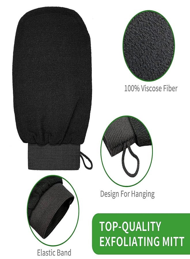 Cloudzy Exfoliating Bath Glove/Mitt with Sponge, Body Cleaning Shower Scrub Wash Tool, Multicolour, Synthetic, Exfoliating Mitt - Image 4