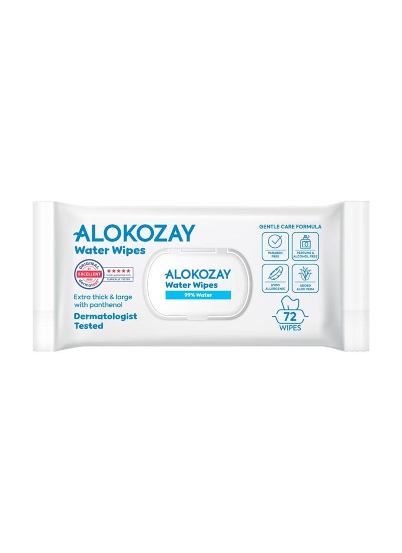 Alokozay 99 Percent Water Wet Wipes 72 Sheets - Image 1