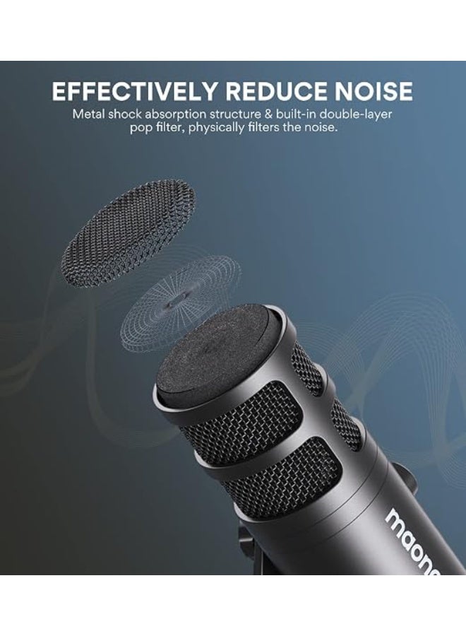 MAONO PD100U Dynamic Microphone Black - Image 4