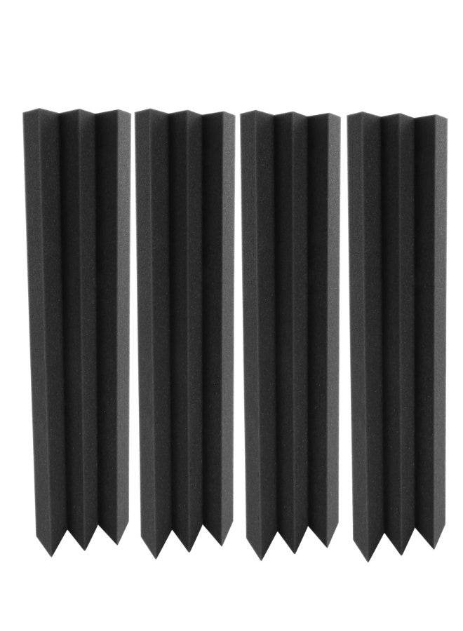 12 PCS 30* 7.5* 7.5cm Acoustic Foam Panels High Density Sound Insulation Fire Retardant Wedge Foam for Home Studio Theater - Image 3
