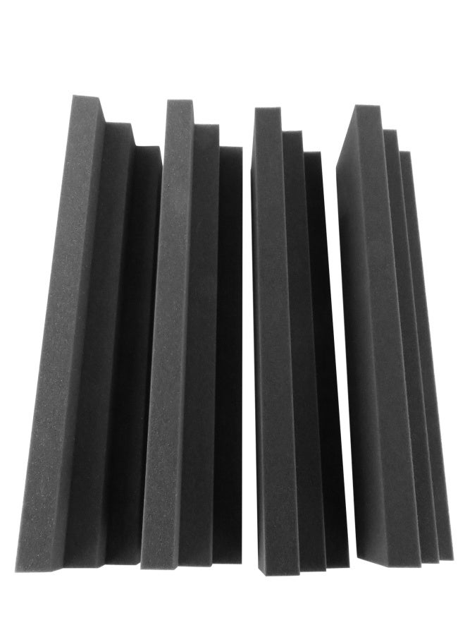 12 PCS 30* 7.5* 7.5cm Acoustic Foam Panels High Density Sound Insulation Fire Retardant Wedge Foam for Home Studio Theater - Image 2