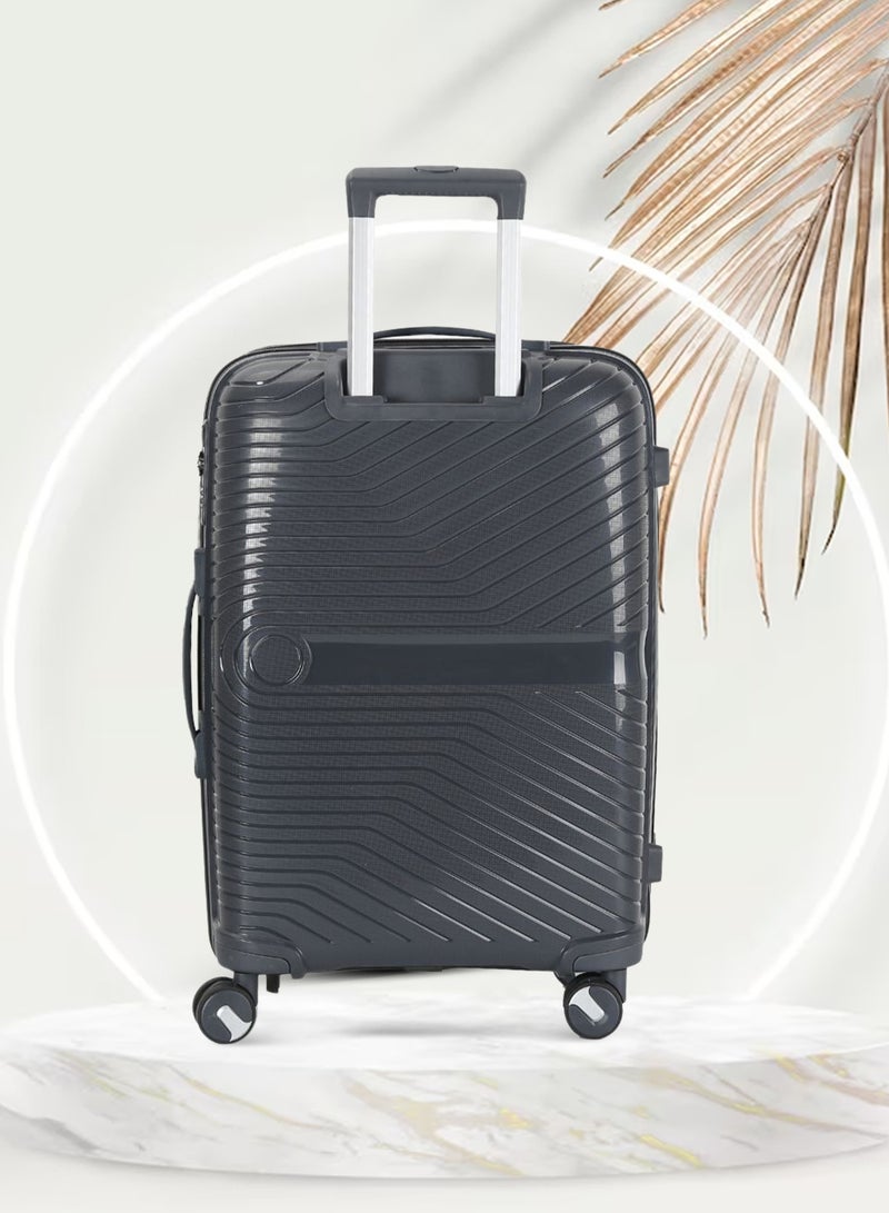 فيبتور طقم حقائب سفر بعجلات 3 قطع PP حقيبة جانبية صلبة بعجلات دوارة 360 درجة مع قفل TSA - Image 5