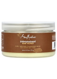 SheaMoisture SheaMoisture, Even & Radiant Raw Honey, 3-In-1 Melting Cleansing Balm, 3.2 oz (91 g)  - Image 1