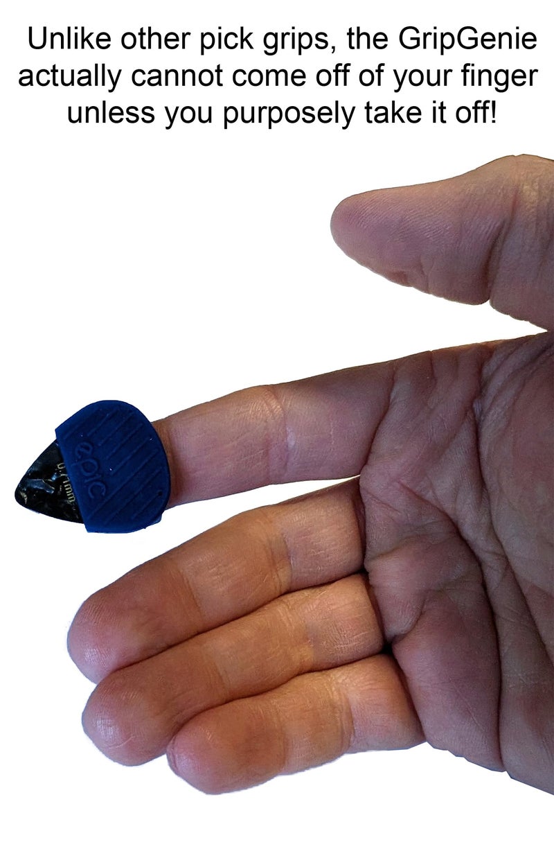 Epic Accessories GripGenie 3-Pack Guitar Pick Grips with Loop and 3 Medium Guitar Picks .71mm | Never Drop Your Pick Again | Patent Pending from Epic Accessories - Image 5