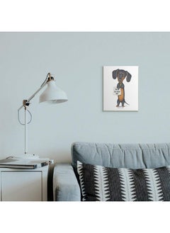 Stupell Industries Stupell Industries Dachshund 'I'm The Boss' Fun Family Pet Phrase Wall Art, 10x15, White  - Image 4