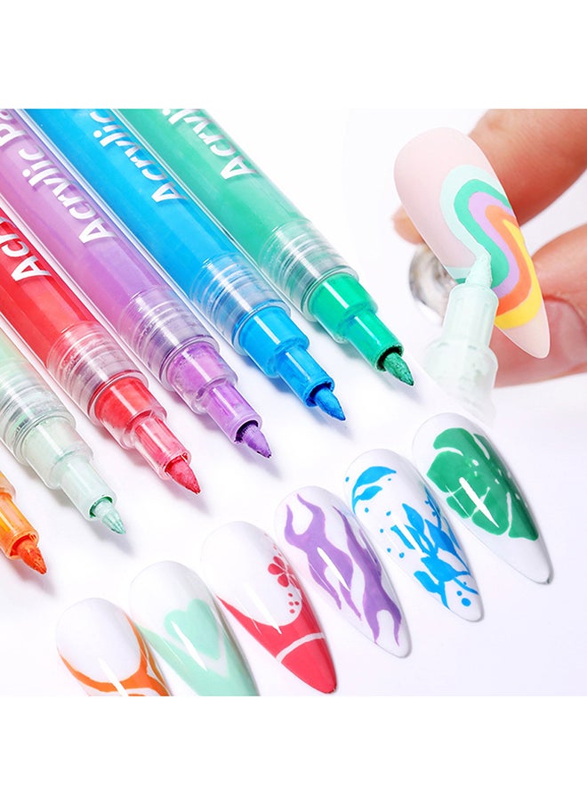 brunson Acrylic Paint Markers Pens  for Nails Painting Wood Fabric Card Paper Ceramic & Glass Paint Marker  APM(Yellow)  - Image 4