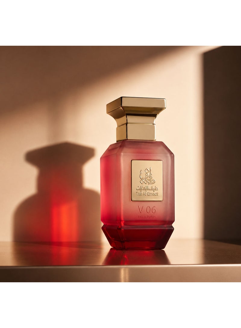 Taif Al Emarat V06 Eau de Parfum 75ml, Women’s Arabic Perfume, Long Lasting Rose Fragrance with Sandalwood & Musk - Image 4