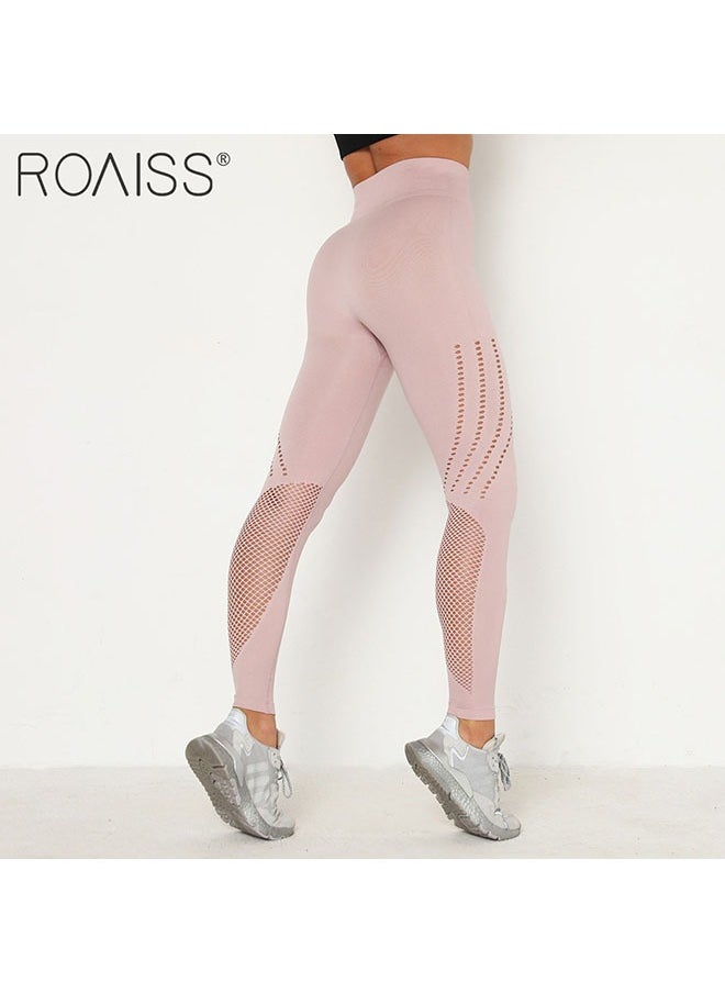 2 Pcs Women's Sports Fitness Leggings Hip Lifting Stretch High Waist Tights Hollow Out Mesh Running Speedpants - pzsku/Z3B0661E3CEDC6A644F26Z/45/_/1723086711/cb6078b0-a926-409f-8abf-e4b9e8856bbc