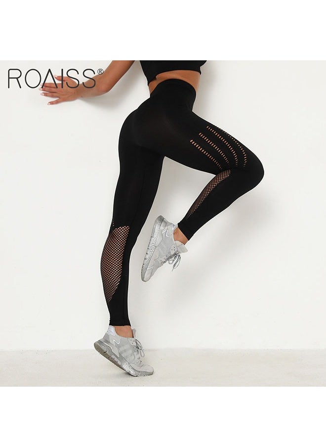 2 Pcs Women's Sports Fitness Leggings Hip Lifting Stretch High Waist Tights Hollow Out Mesh Running Speedpants - pzsku/Z3B0661E3CEDC6A644F26Z/45/_/1723086712/2ffcf80f-b706-49f7-a096-844874c5872c